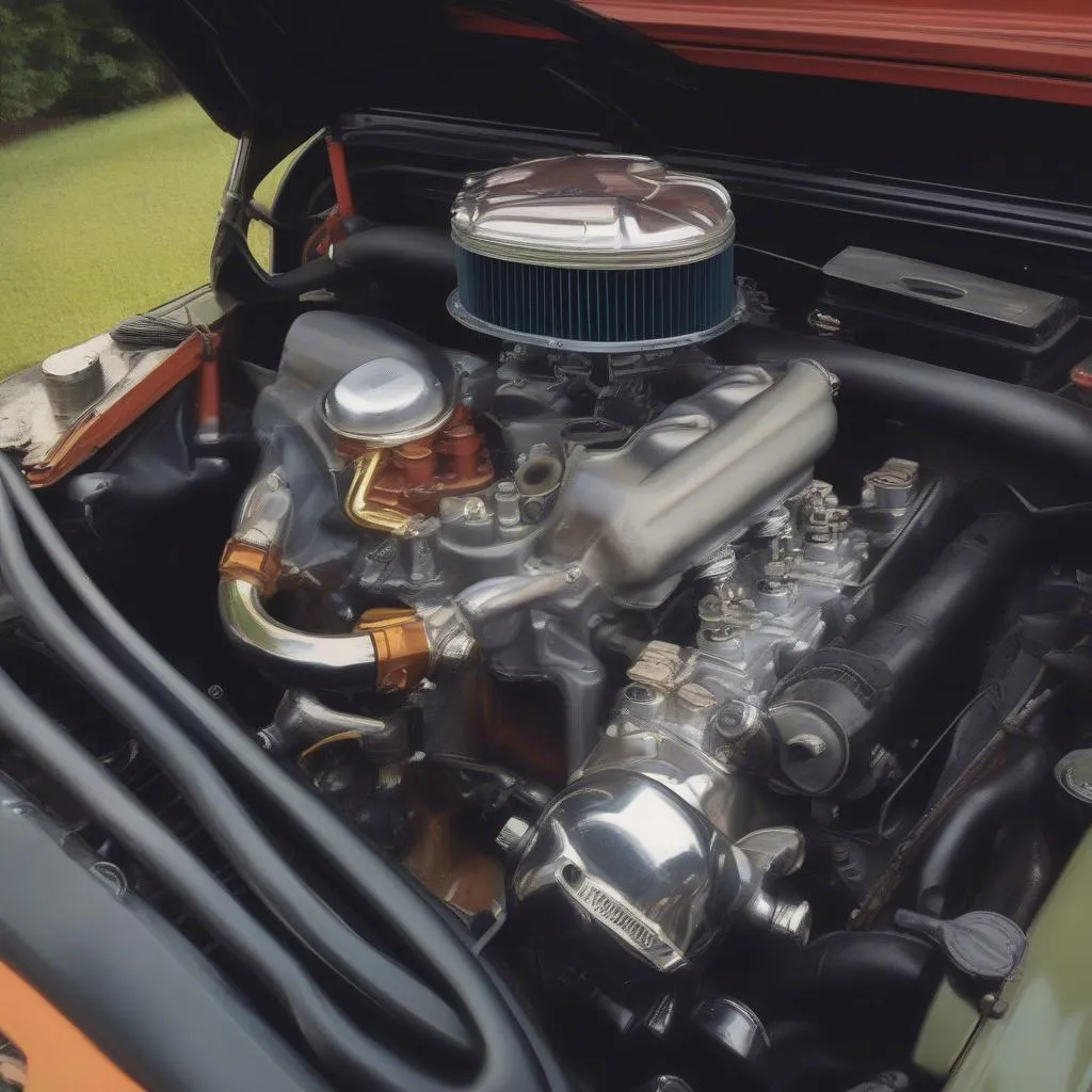 Classic car engine